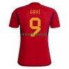 Maillot de Supporter Espagne GAVI 9 Domicile Coupe du Monde 2022 Pour Femme